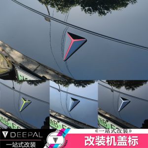 Black and Orange Exterior & Interior Emblem Set for DEEPAL SL03 and S07