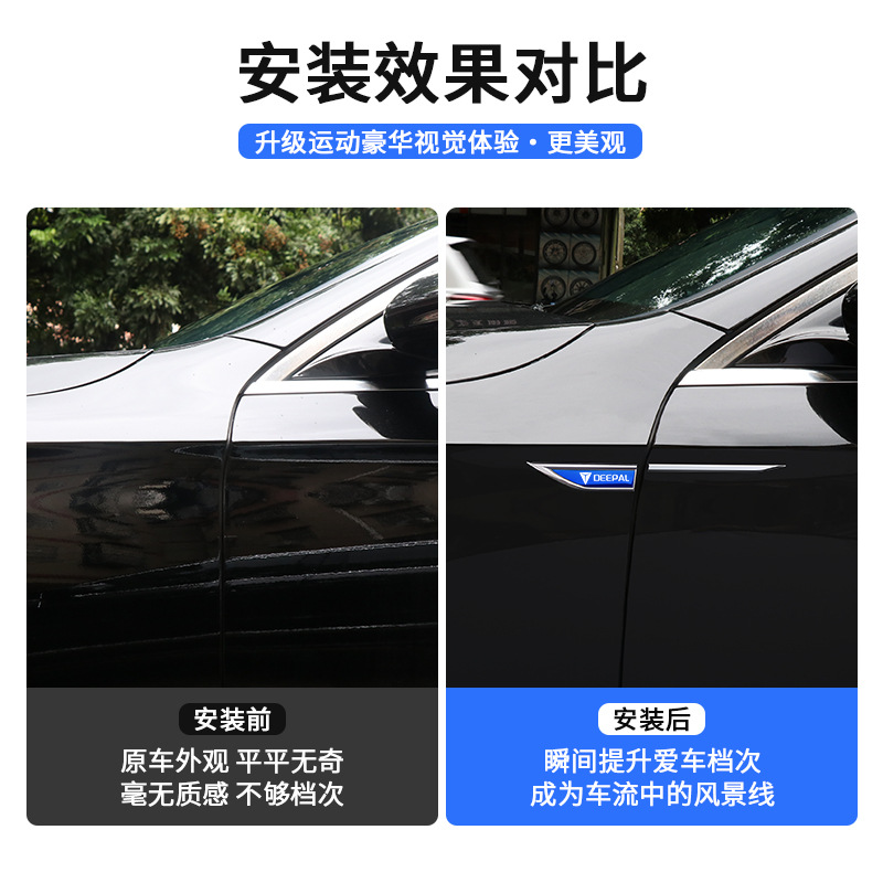 Deepal Fender Side Label Body Metal Sticker for S05 S07 SL03 L07 S09 G318 - Image 4