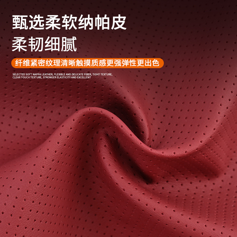 Memory Foam Car Headrest and Lumbar Support Set Nappa Leather for Changan Series - Image 4