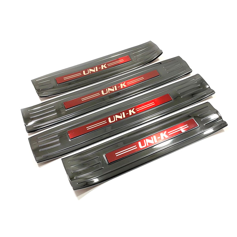 Stainless Steel Inner Door Sill Guards for CHANGAN UNI-K 2021-2024 Scuff Plate Trim - Image 4