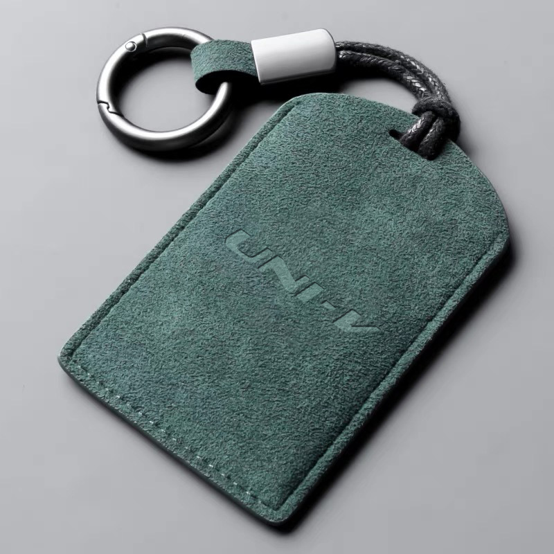 Suede Style Remote Key Cover with NFC Card Slot for CHANGAN UNI-V - Image 2