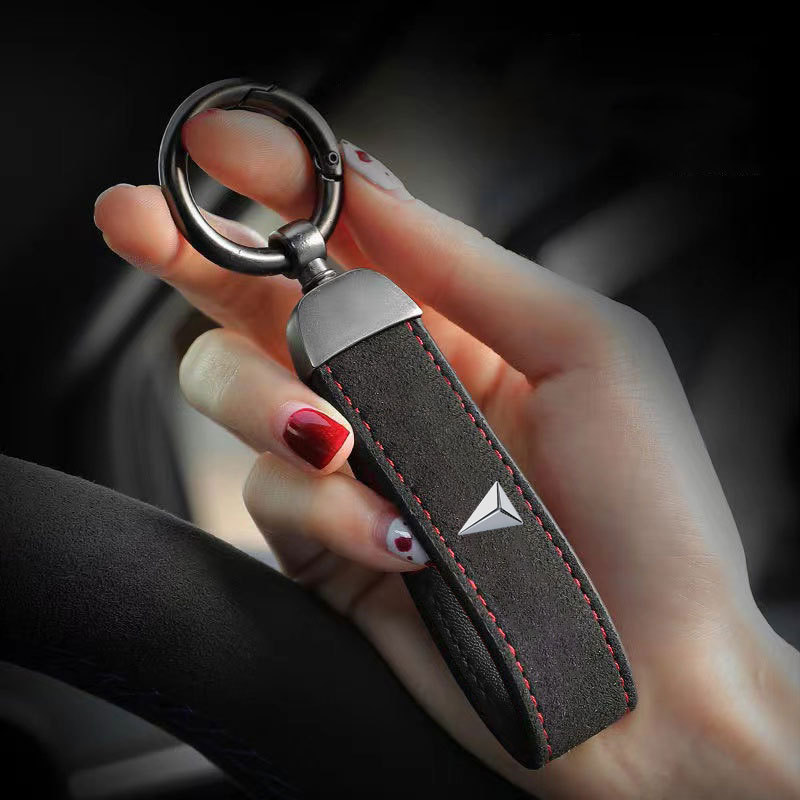 Premium Faux Suede Carbon Fiber Style Keychain for DEEPAL S07 SL03 G318 - Image 3