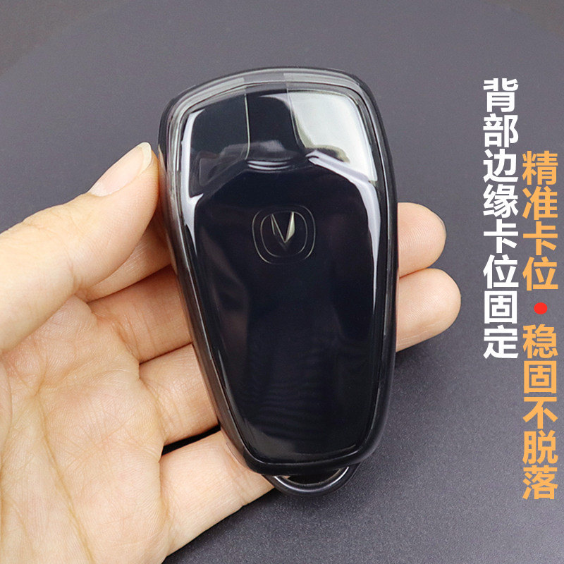 All-Inclusive Ultra-Thin Transparent TPU Key Fob Cover for CHANGAN UNI-V 2022-2025 - Image 4