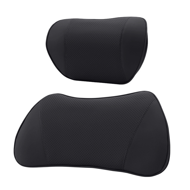 Luxury Nappa Leather Headrest and Lumbar Support Set for CHANGAN CS75 PLUS, CS55 PLUS, UNI-V, and Eado Plus - Image 5