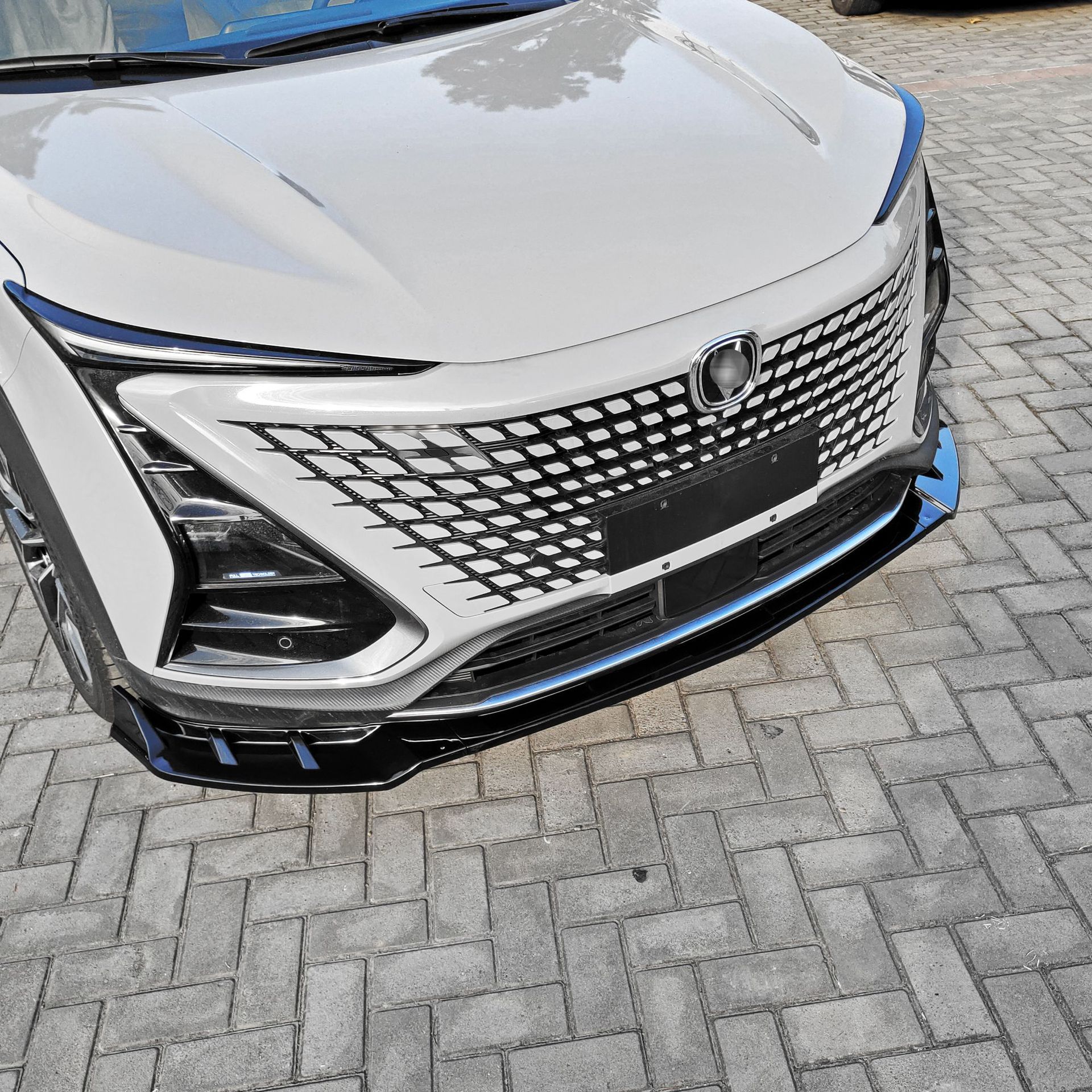 Front Bumper Lip Spoiler Fang Style Splitter for CHANGAN UNI-T 2020-2022 - Image 3