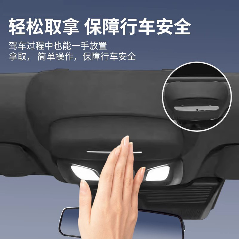 Interior Roof Sunglasses Storage Case Organizer for CHANGAN UNI-V - Image 3