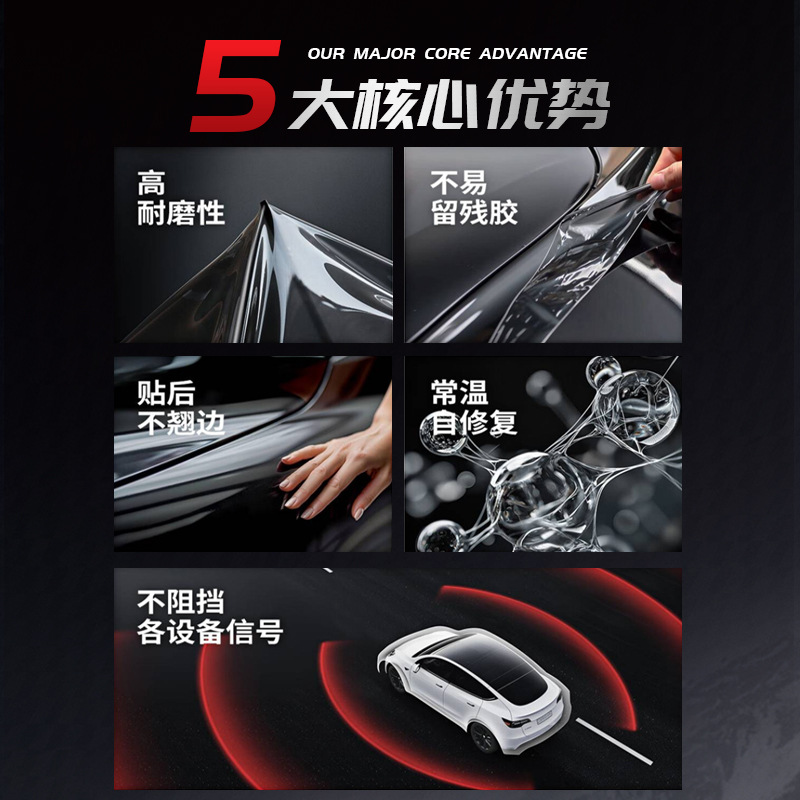 TPU Invisible Paint Protection Film (PPF) for DEEPAL S07 S09 SL03 G318 Self-Healing Transparent Wrap - Image 2