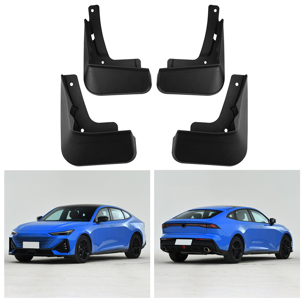 Front and Rear Mud Flaps Set for 2022-2023 CHANGAN UNI-V Soft PP Plastic Mudguards - Image 3
