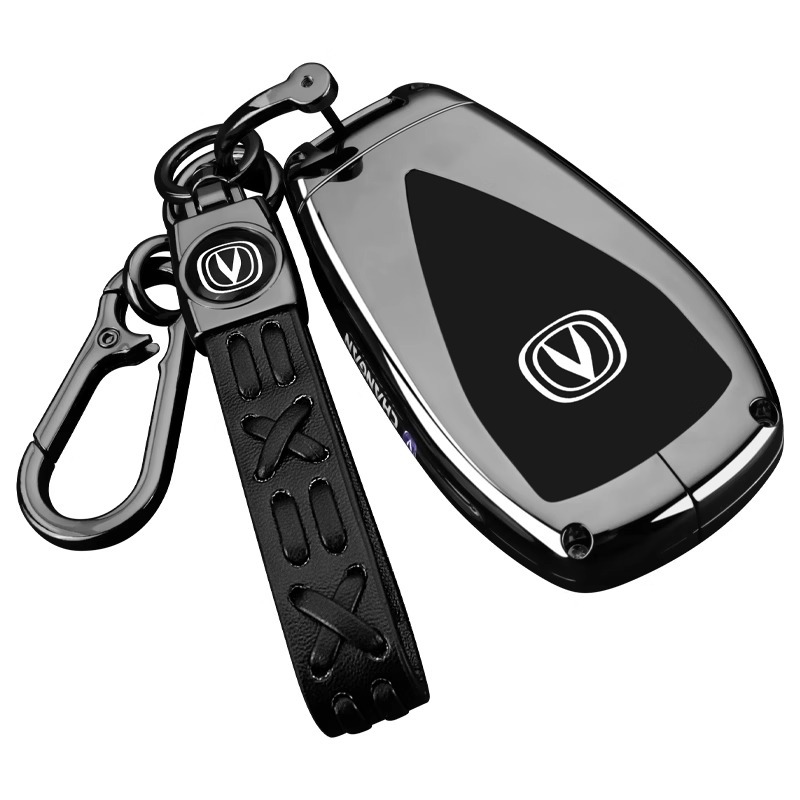 Genuine Leather Key Fob Cover for 2025 CHANGAN UNI-V Noble/Sports High Energy Edition - Image 5