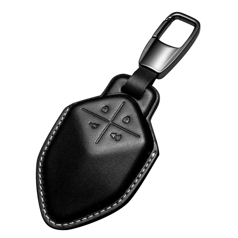 Genuine Leather Key Fob Case with Buckle for DEEPAL SL03 / S07 / S7 - Image 5