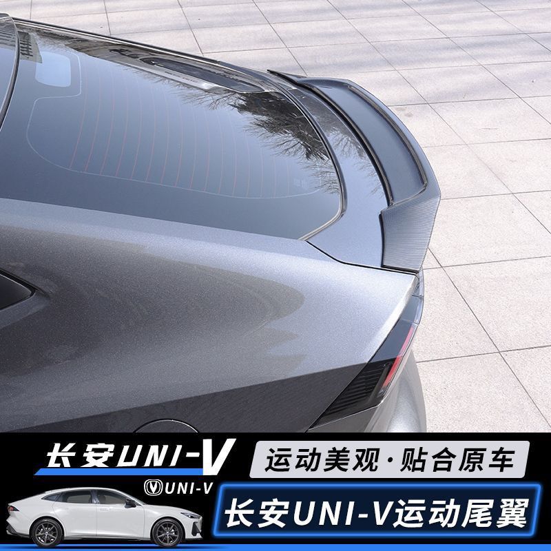 Rear Trunk Spoiler R-Style Wing for 2022-2023 CHANGAN UNI-V and UNI-V iDD - Image 3