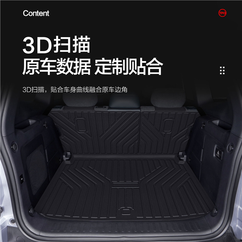 TPE All-Weather Trunk Mat and Backrest Protector for DEEPAL G318 (2024-2025) - Image 2