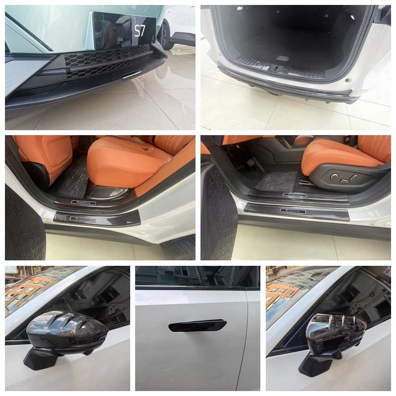 ABS Interior Door Sill Protector Scuff Plate Set of 4 for DEEPAL S07 / S7 2023-2024 - Image 2
