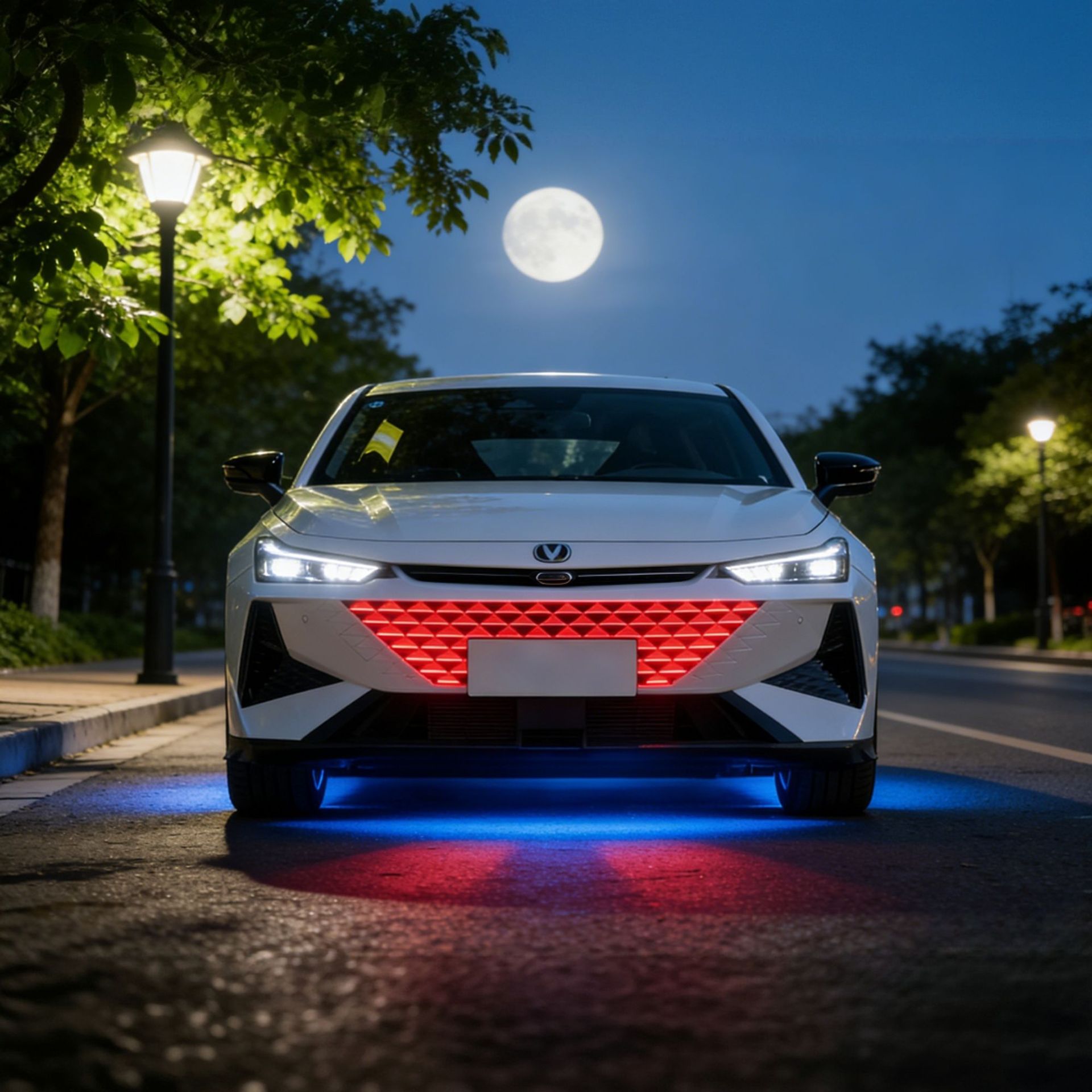LED Center Grille Ambient Light with Remote for CHANGAN UNI-V Chassis Welcome Strobe Lighting - Image 3
