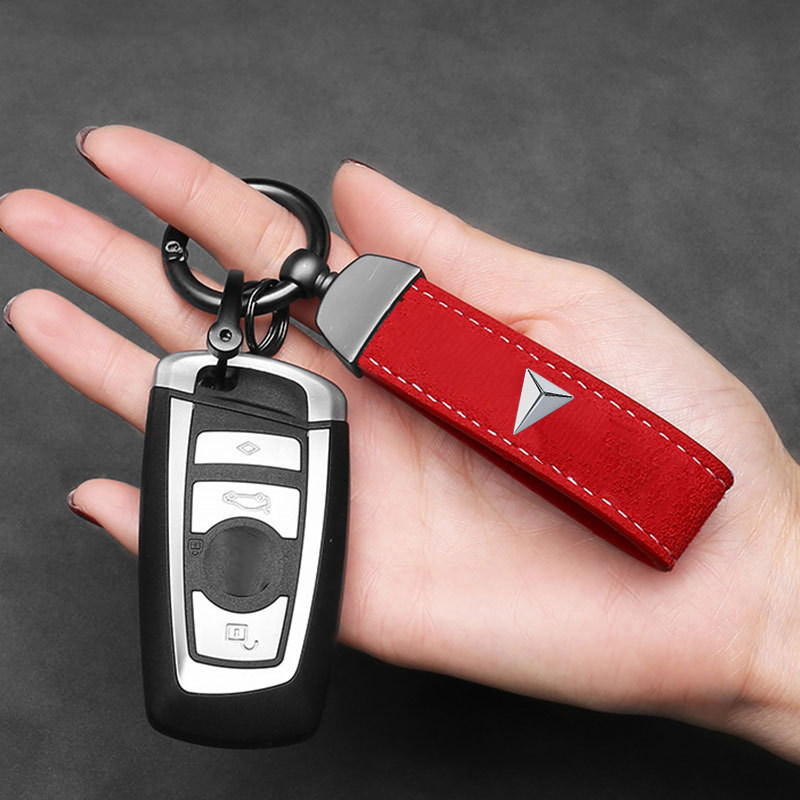 Premium Faux Suede Carbon Fiber Style Keychain for DEEPAL S07 SL03 G318 - Image 2