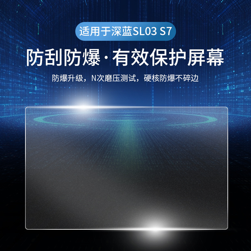 Interior Screen Protector Kit for 2024 DEEPAL SL03 / S07 Central Control & Navigation Display Tempered Glass - Image 3