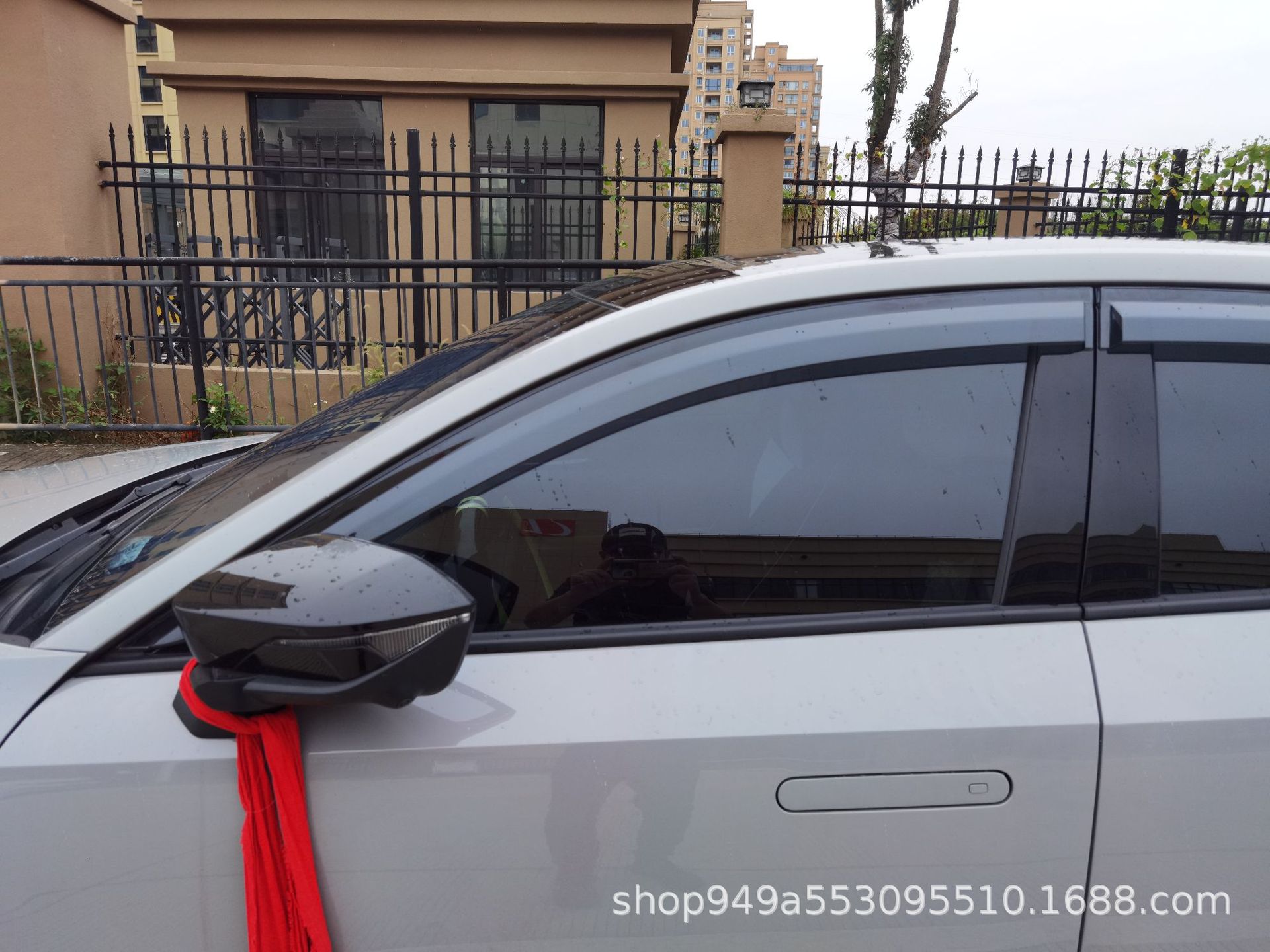 Black Window Rain Guard Vent Visor Deflectors for CHANGAN UNI-V - Image 2