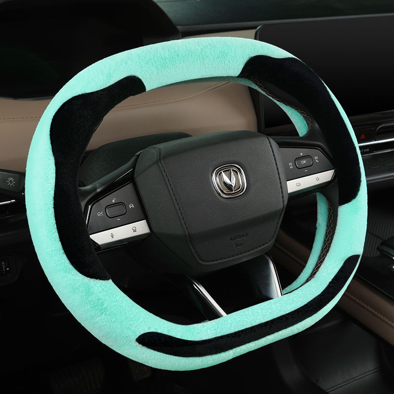 Winter Plush Thermal Steering Wheel Cover for CHANGAN CS55 PLUS & UNI-K iDD - Image 2