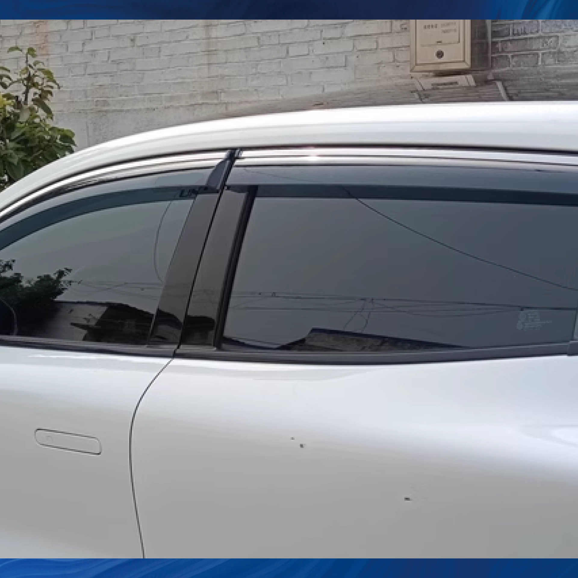 4pcs Window Rain Shield Set for 2020 CHANGAN UNI-T | Black Acrylic Wind Deflectors - Image 4