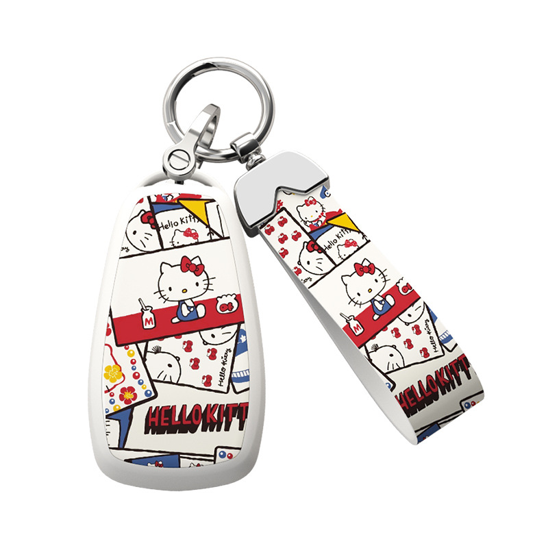 Cartoon Kitty TPU Key Fob Cover for CHANGAN CS75 PLUS CS55 UNI-T UNI-V OSHAN X5 Z6 - Image 5