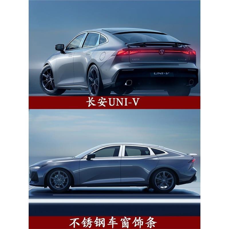 Stainless Steel Window Pillar Trim Set 8-Piece for CHANGAN UNI-V - Image 4