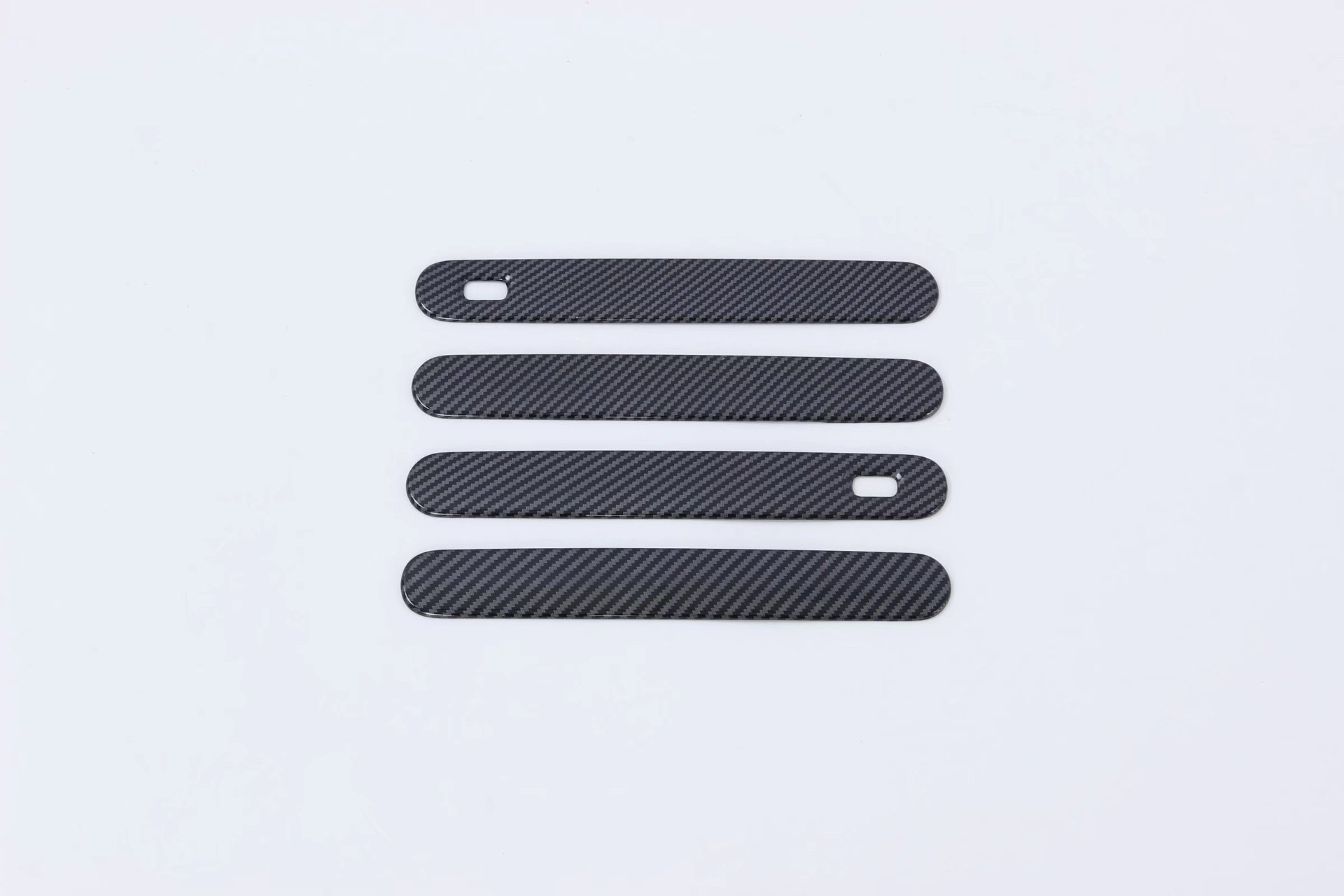 Exterior Door Handle Cover Trim Kit for 2022 CHANGAN UNI-V, Anti-Scratch ABS Chrome/Carbon Style 4-Piece Set - Image 2