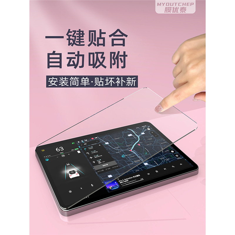 Interior Tempered Glass Screen Protector Set for CHANGAN UNI-V Navigation & Instrument Display - Image 3