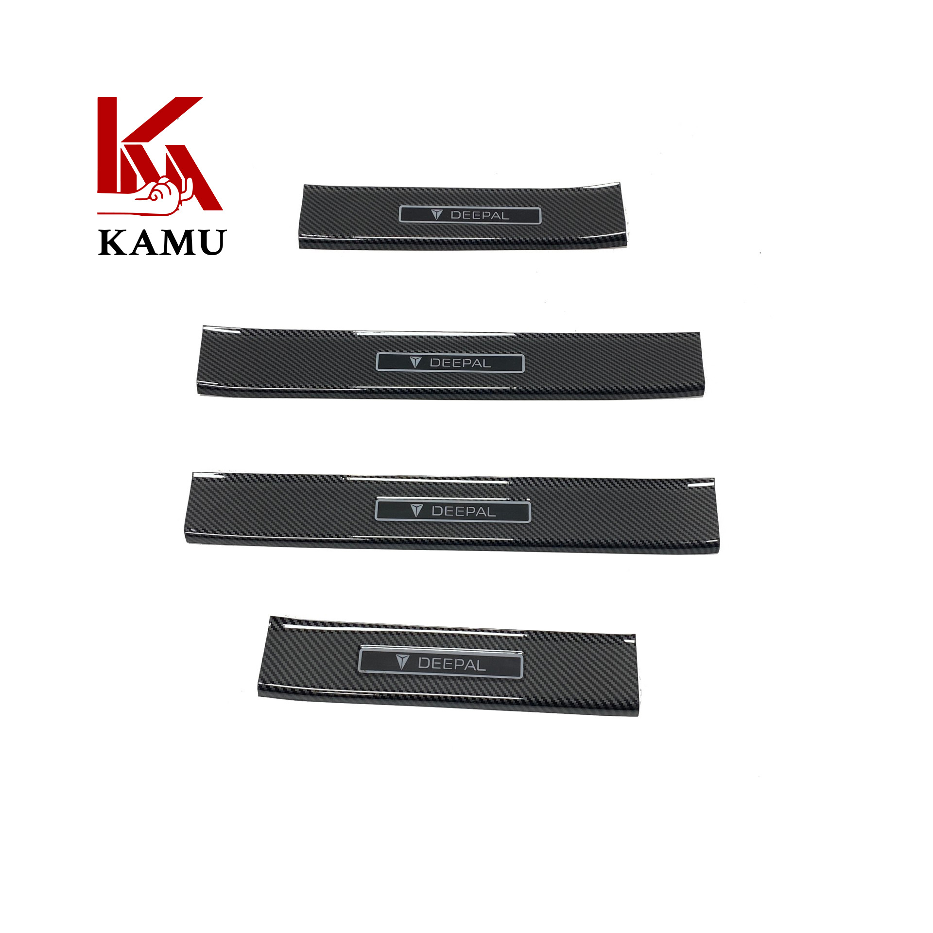 Carbon Fiber Pattern Door Sill Guards Welcome Pedals for DEEPAL G318 (ABS) - Image 4