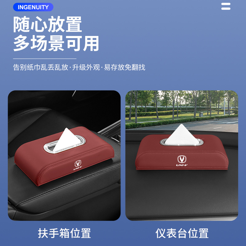 Car Center Console Hanging Tissue Box Case for CHANGAN UNI-Z UNI-V UNI-K UNI-T - Image 4