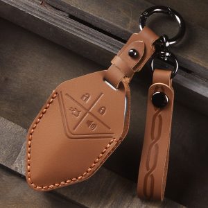 Retro Genuine Leather Smart Key Case for DEEPAL SL03 and CHANGAN UNI-K UNI-T UNI-V