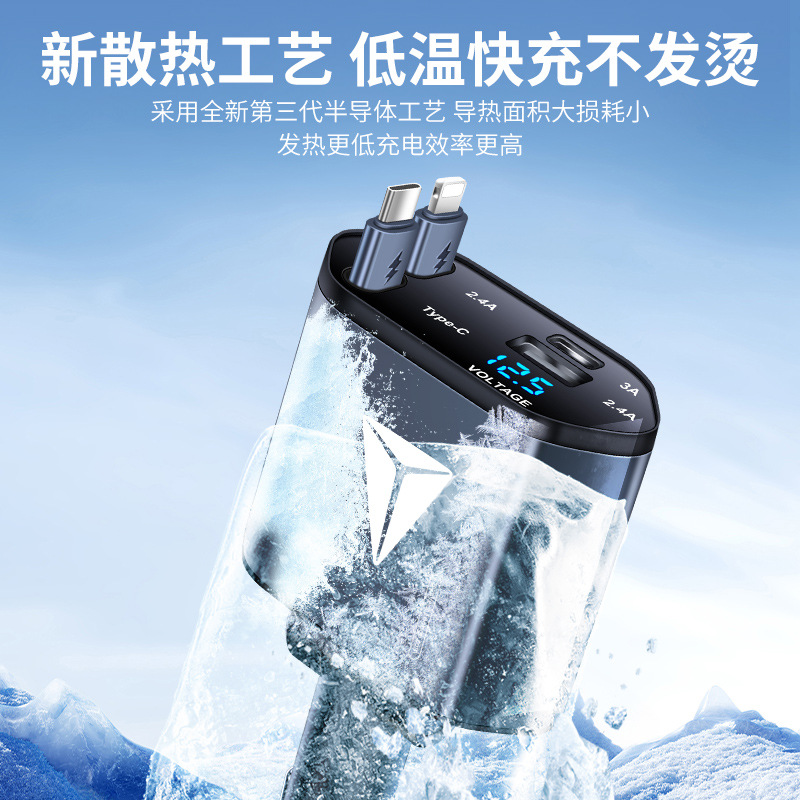Super Fast Car Charger with 3-in-1 Cable for DEEPAL SL03 and DEEPAL S07 - Image 4