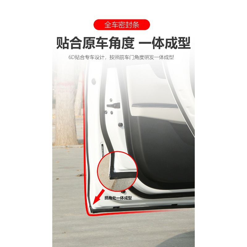 Car Door Sealing and Soundproofing Strips for CHANGAN UNI-K 2021 (4-Door Set) - Image 2