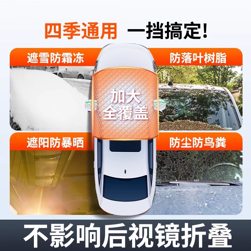 Custom Fit Thickened Aluminum Foil Car Cover for CHANGAN CS75 PLUS CS55 CS35 EADO UNI-V Benben - Image 3