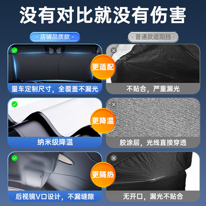 Custom Titanium Silver Front Windshield Sunshade for CHANGAN RAETON CC CS75 CS55 CS35 Eado - Image 5