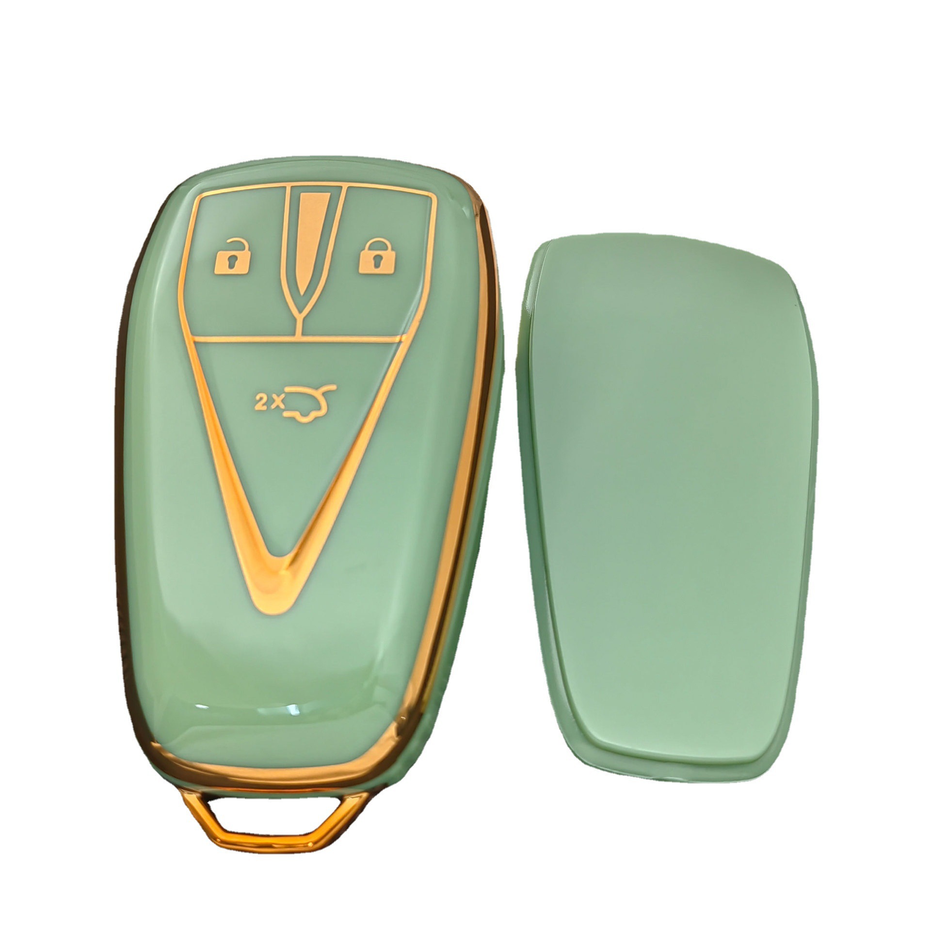 TPU Car Key Cover with Gold Trim for CHANGAN CS55 PLUS, UNI-T, OSHAN X5/X7 - Image 5