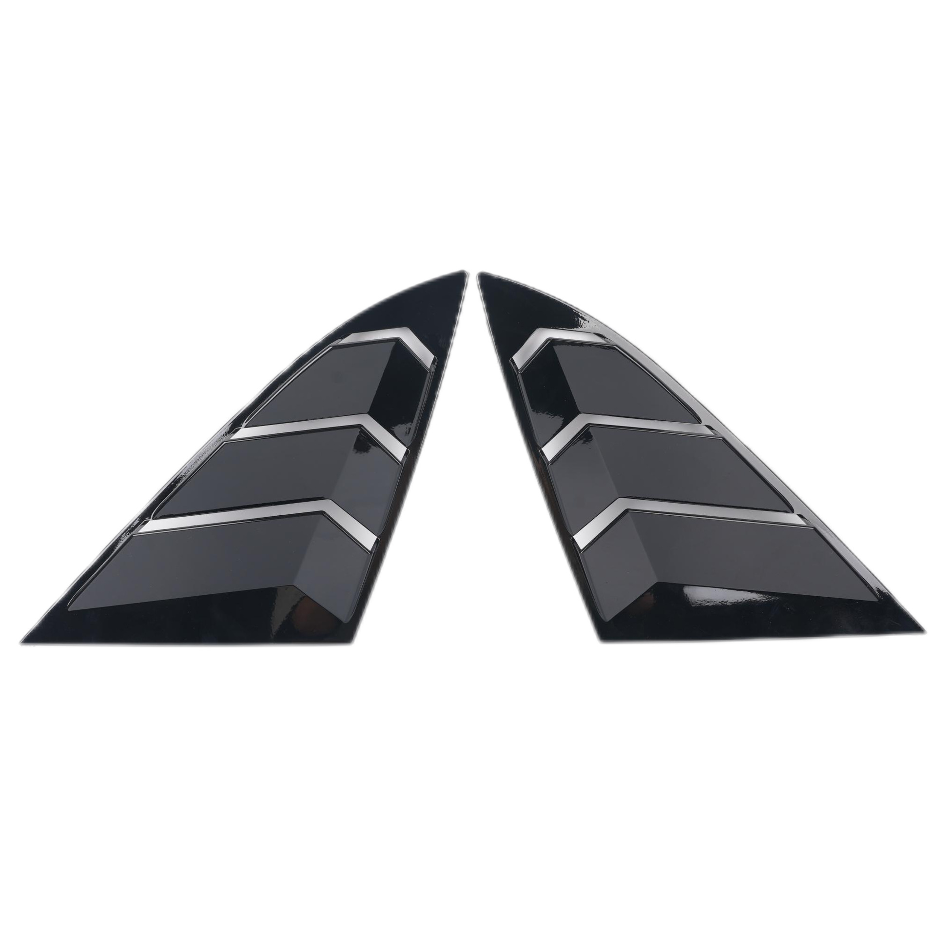 Rear Side Window Louvers Blinds Trim for CHANGAN UNI-V, Carbon Fiber Style PP - Image 4