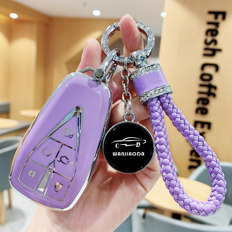 Luxury TPU Key Fob Cover for CHANGAN CS75 PLUS and CHANGAN UNI-V 5-Button Remotes - Image 2