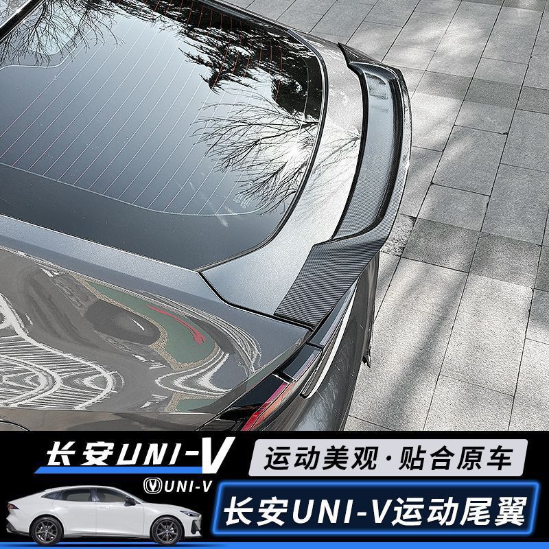 Rear Trunk Spoiler R-Style Wing for 2022-2023 CHANGAN UNI-V and UNI-V iDD - Image 2