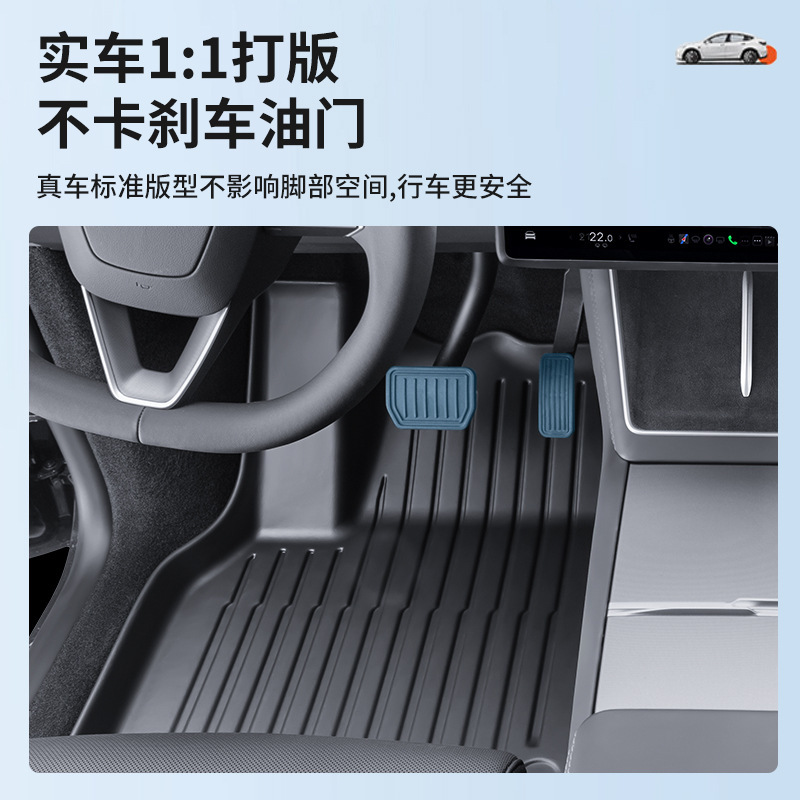 TPE Eco-Friendly Full Coverage Floor Mats with Carpet Layer for CHANGAN UNI-K iDD 2022-2026 - Image 3