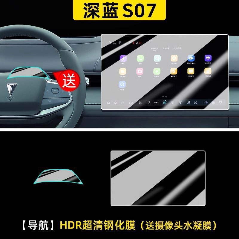 Central Control Navigation Tempered Screen Protector for DEEPAL S07 / S7 - Anti-Glare Matte Finish - Image 3