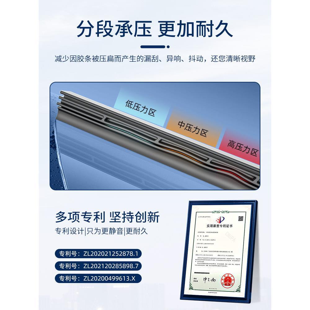 Wiper Blade Set with Premium Rubber Strips for DEEPAL (Shenlan) and BYD Series - Image 3