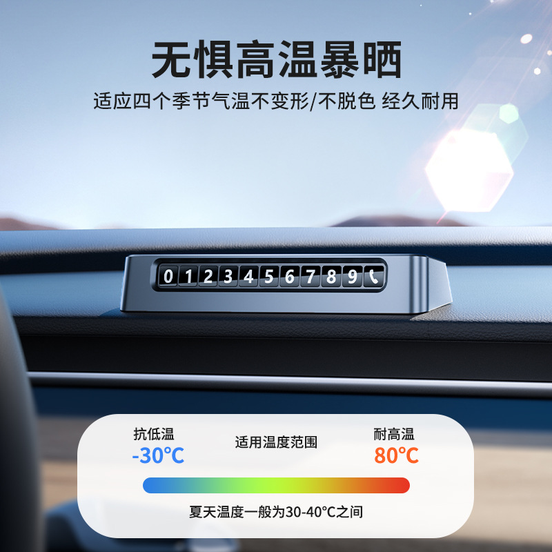 Deepal S7 SL03 Temporary Parking Number Plate Phone Card Decoration - Image 3