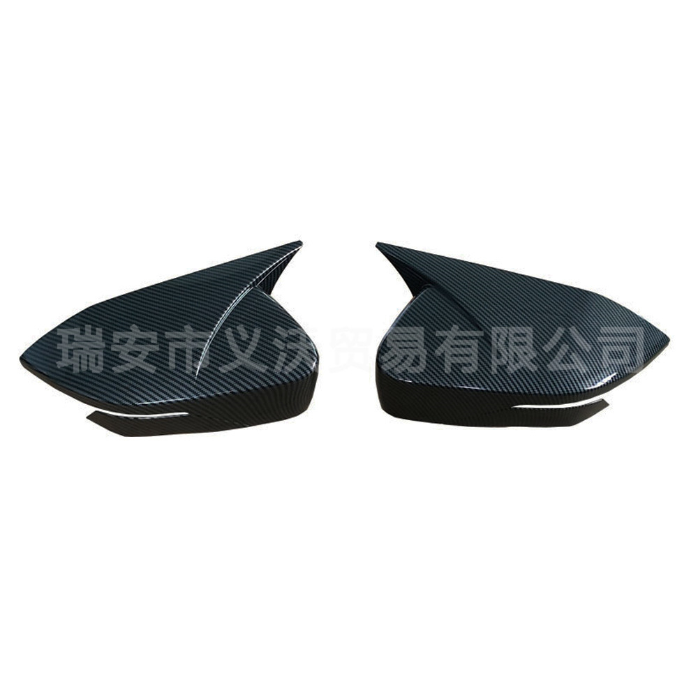 Horn Style Rearview Mirror Cover Caps Gloss Black for CHANGAN UNI-V - Image 4