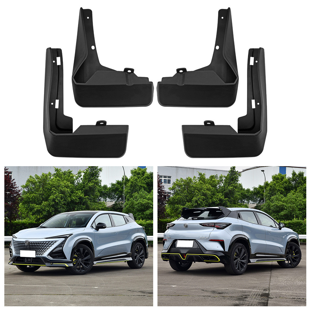 Front and Rear Mud Flaps Set for CHANGAN UNI-T Sport 2021-2022 PP Soft Plastic - Image 2
