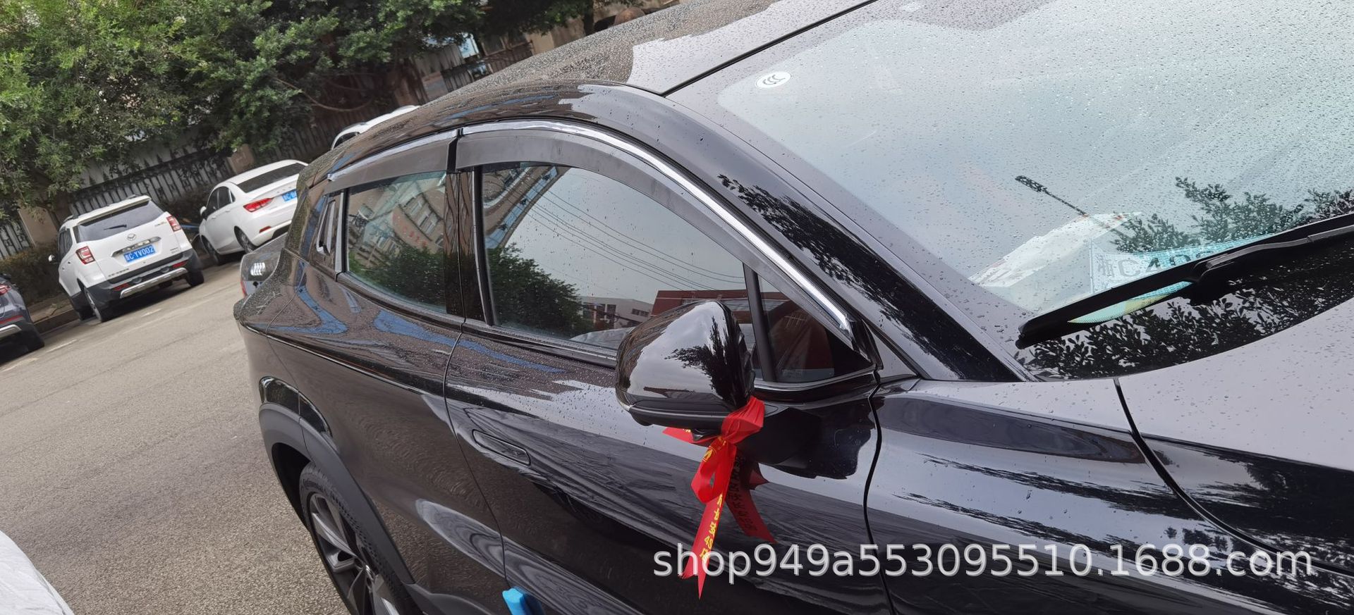 Window Rain Guard Deflectors with Stainless Steel Trim for CHANGAN UNI-T (2020-Present) - Image 5
