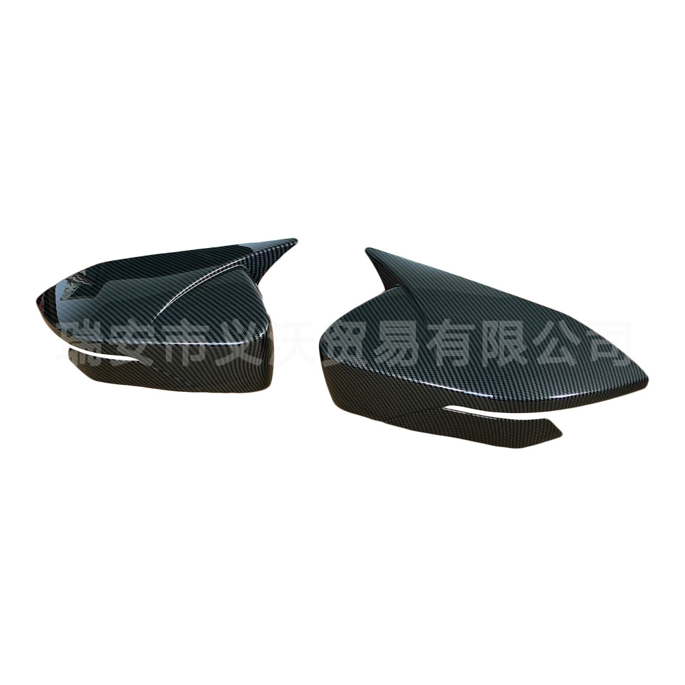 Horn Style Rearview Mirror Cover Caps Gloss Black for CHANGAN UNI-V - Image 2
