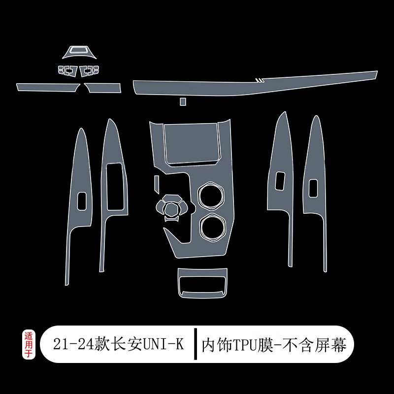 Interior Screen and Dashboard Protective Film for CHANGAN UNI-K (2021-2024) - Image 2