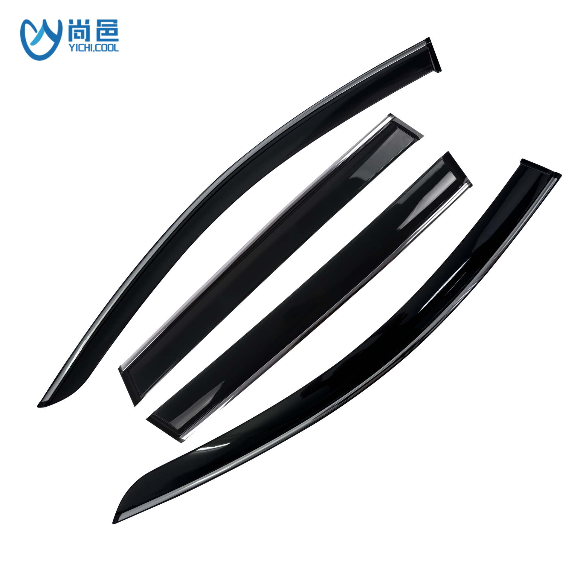 Window Rain Guard Vent Shade Set Black Acrylic for 2021 CHANGAN UNI-K - Image 5