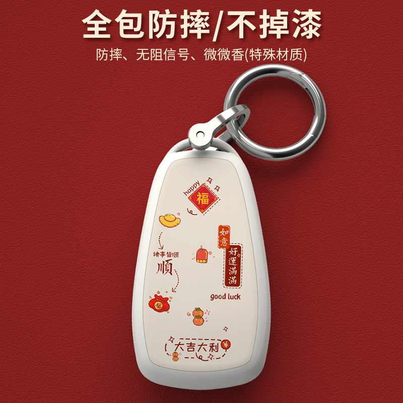 TPU Protective Smart Key Case Cover for CHANGAN CS75 PLUS CS55 UNI-T UNI-V OSHAN X5 Z6 LUMIN - Image 4