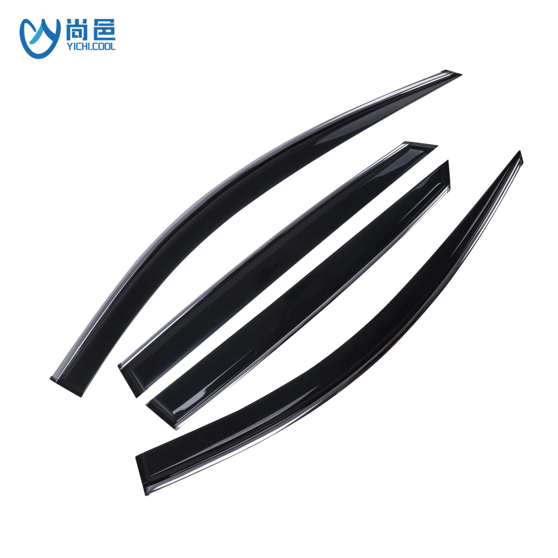 4pcs Window Rain Shield Set for 2020 CHANGAN UNI-T | Black Acrylic Wind Deflectors - Image 5